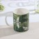 Mug Porcelain Dolyana "February 23. Aviation ", 320 ml, green color