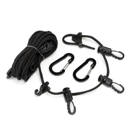 Multifunctional tourist rope with suspensions, 5 m