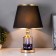 Ariadne's table lamp E27 40W black and gold 25x25x39 cm Risalux