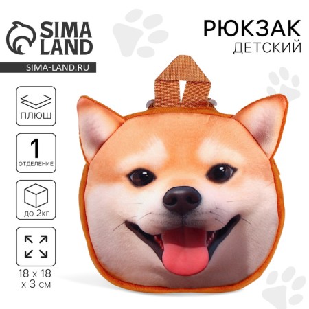 Baby backpack for the boy "Dog", plush