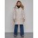 Coat insulated winter feminine, size 42, color light gray