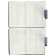 Deliciper of Leduced A5, 160 Prestige sheets, Cover Artificial leather, valve, Blue