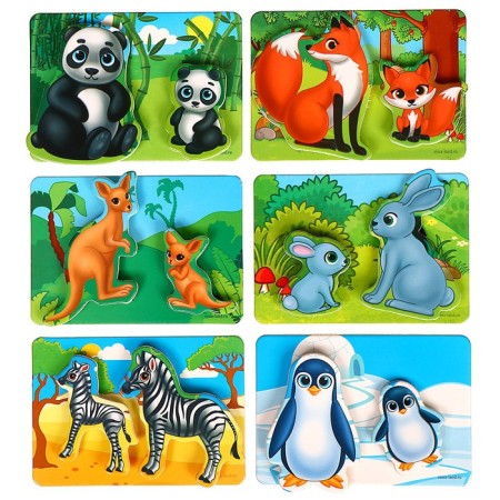 Игрушка на липучках «Мамы и их дети»-2