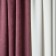 Kerty curtain set, 2x200x270 cm size, white/pink color