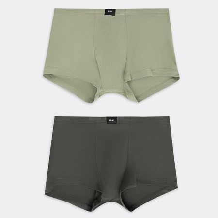Set of men's panties boxers (2 pcs.), Dark khaki/green tea, rr 46 (s)-3