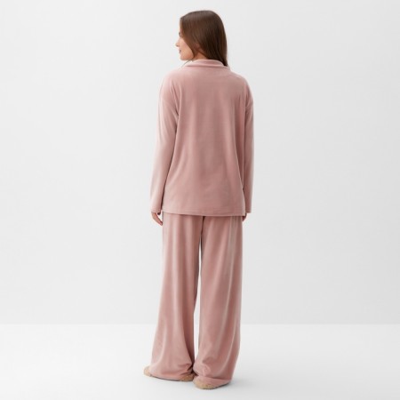 Костюм женский (рубашка и брюки) KAFTAN Plushy р. 48-50, розовый-3