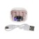 Wireless headphones Mybit Pro13, TWS, inserts, BT 5.0, 30/180 mAh, transparent, purple 99401