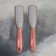 Feet heaps, trapezoid, laser, bilateral, 24.5 cm, pink color