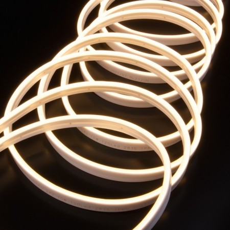 Flexible neon Elektrostandard, IP65, SMD2835, 120 LED/m, 24V, glow warm white-4
