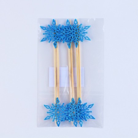 Slaskets "Snowflake", corner, in a set of 6 pieces, blue-3