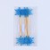 Slaskets "Snowflake", corner, in a set of 6 pieces, blue