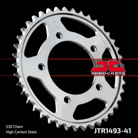 The rear driven star JTR1493 for a steel motorcycle, chain 530, 41 teeth
