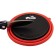 Silicone plate with a plastic bottom, 15 x 15 x 8.5, the color of terracotta