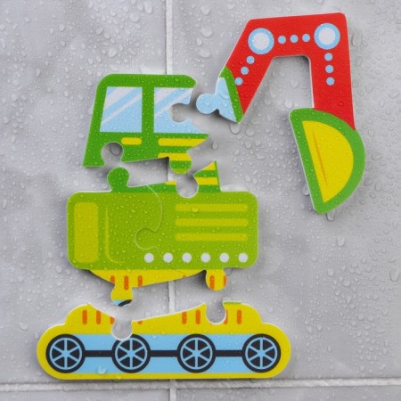 Soft puzzle for kids "excavator", 4 details, crumb I-7