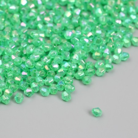 Beads for creativity Plastic "Rhombus Crystal Hologography" Set 20 grams 0.4x0.4 cm