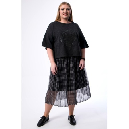 Female jumper, size 52, black color-3