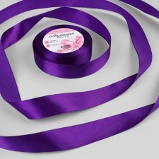 Satin tape, 25 mm × 23 ± 1 m, purple color No. 34
