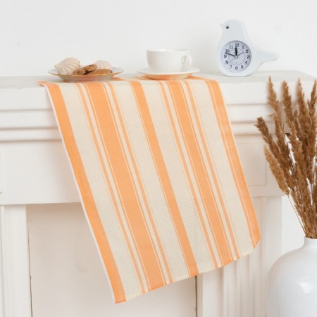 Towel 35x60 cm (FAS 10pcs) strip, peach, waffle, 120 g/m, HL100%
