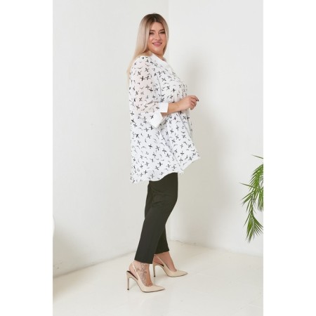 Women's tunic, size 72, white color-3