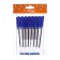 A set of ballpoint pens 8 pieces, a rod 1.0 mm blue, the body is triangular, transparent