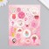 Decor for creativity cardboard "Chips and buttons. Pink" 24 pcs 13x16.5 cm