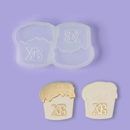 Silicone Mold for candy and chocolate "Easter cakes", 14.2 × 8 cm, the color is transparent
