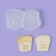 Silicone Mold for candy and chocolate "Easter cakes", 14.2 × 8 cm, the color is transparent