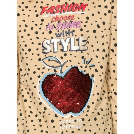 Jumper for girls, height 164 cm, beige color-2