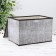 Stelly box for storage with a lid "Ronda", 38 × 24 × 24 cm, color gray color