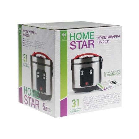 Multicar Homestar HS-2031, 900 W, 5 l, 31 program, anti-stick coating, silver 1031999-10