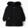 Winter jacket for girls, black color, height 122-128 cm