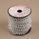 Beads on threads, round, 4 mm, 9 ± 1 m, silver color