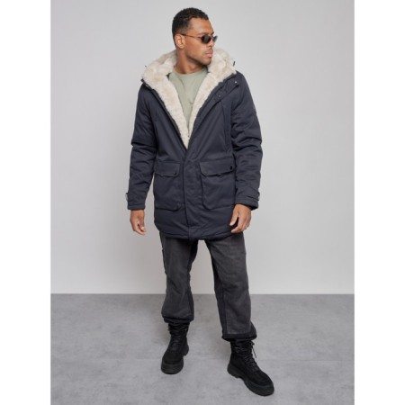 Winter male park, size 56, dark blue color-8