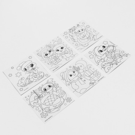 Christmas tree balls for coloring for the New Year “Wonderful Gift” ”, D = 7 cm, New Year's set for creativity-6