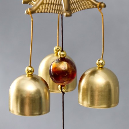 Wind Music Metal "Star" Sand 4 Bells 43x6 cm-3