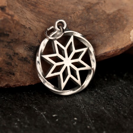 Slavic amulet "Alatyr", 3 g, 24x21 mm-1