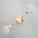 Augustine chandelier 2x40W E27 gold 58x13.5x23cm Ritter