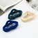 Hair crab "Leon" oval of matte geometry, 8.5 cm, mix