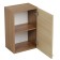 Hinged cabinet B400, 400x290x626 ash shimo dark/ash shimo bright