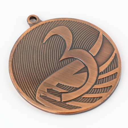 Prize medal 001 diam 5cm. 3rd place. The color of bronze. Without a tape-2