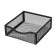 Chancellery trifles stand Calligrata, 4 compartments, mesh, metal, black