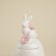 Bank for storing bulk products SL Home "Forest Rabbit", 7.5 × 16 cm, white color