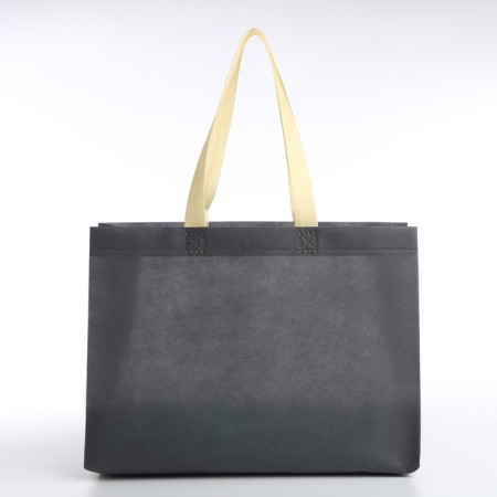 Household bag without fastening, gray color-1