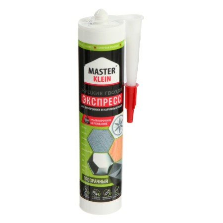 Liquid nails Master Klein, Express, Transparent, 310 ml/260 g