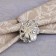 A set of rings for napkins, 6 pcs, with crystals