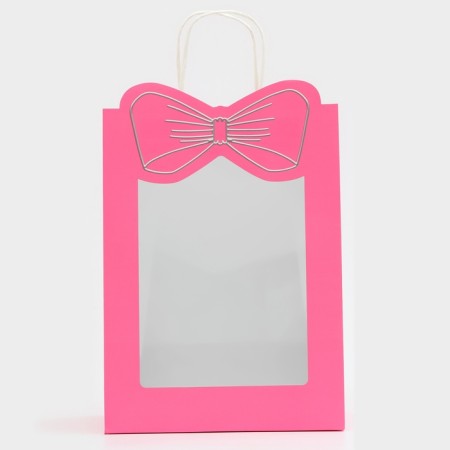 Gift package with the Bant window 30 x 22 x 14 cm, pink-2