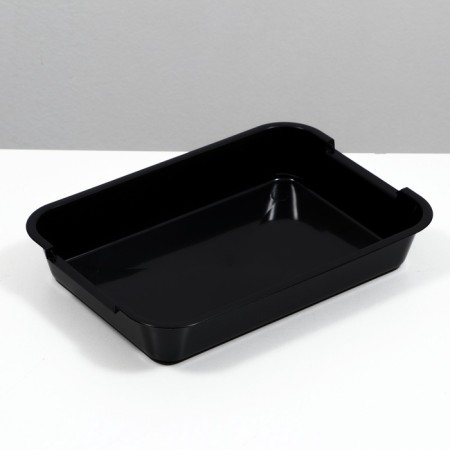 Average toilet without a mesh 36 x 26 x 6.5 cm, black-2