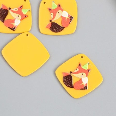 Acryl's work decor "Fox in the cap" 0.2x2.9x3 cm-1