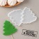 Silicone Mold for candy and chocolate "Christmas tree", 12 × 9 × 0.8 cm, h = 8 cm, the color is transparent
