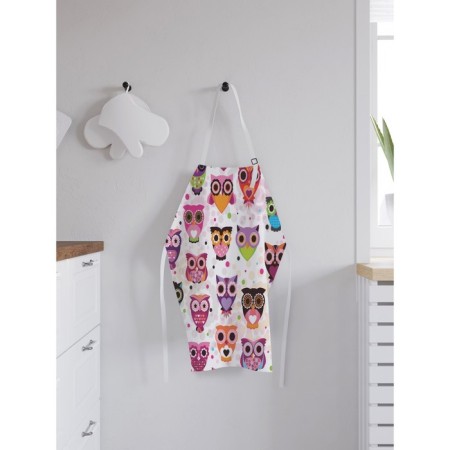 Apron of a kitchen with a photo print "Wise fun", adjustable, size OS-1